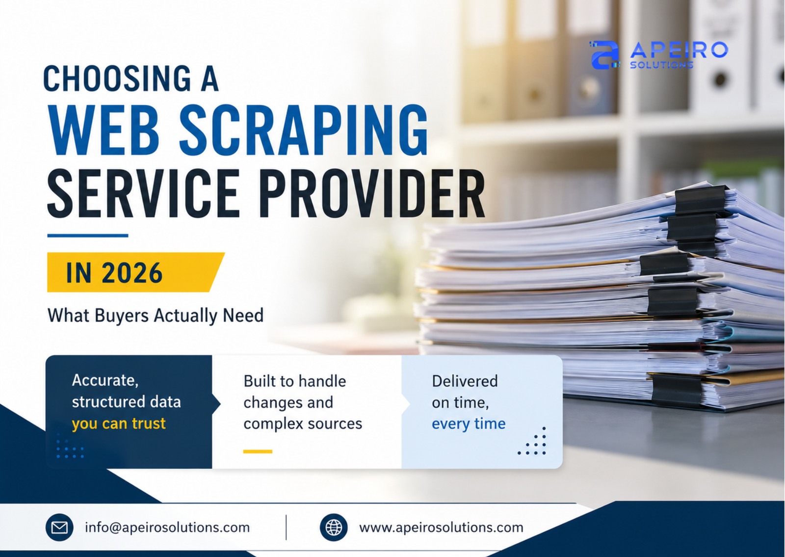 Choosing a Web Scraping Service Provider in 2026: What Buyers Actually Need