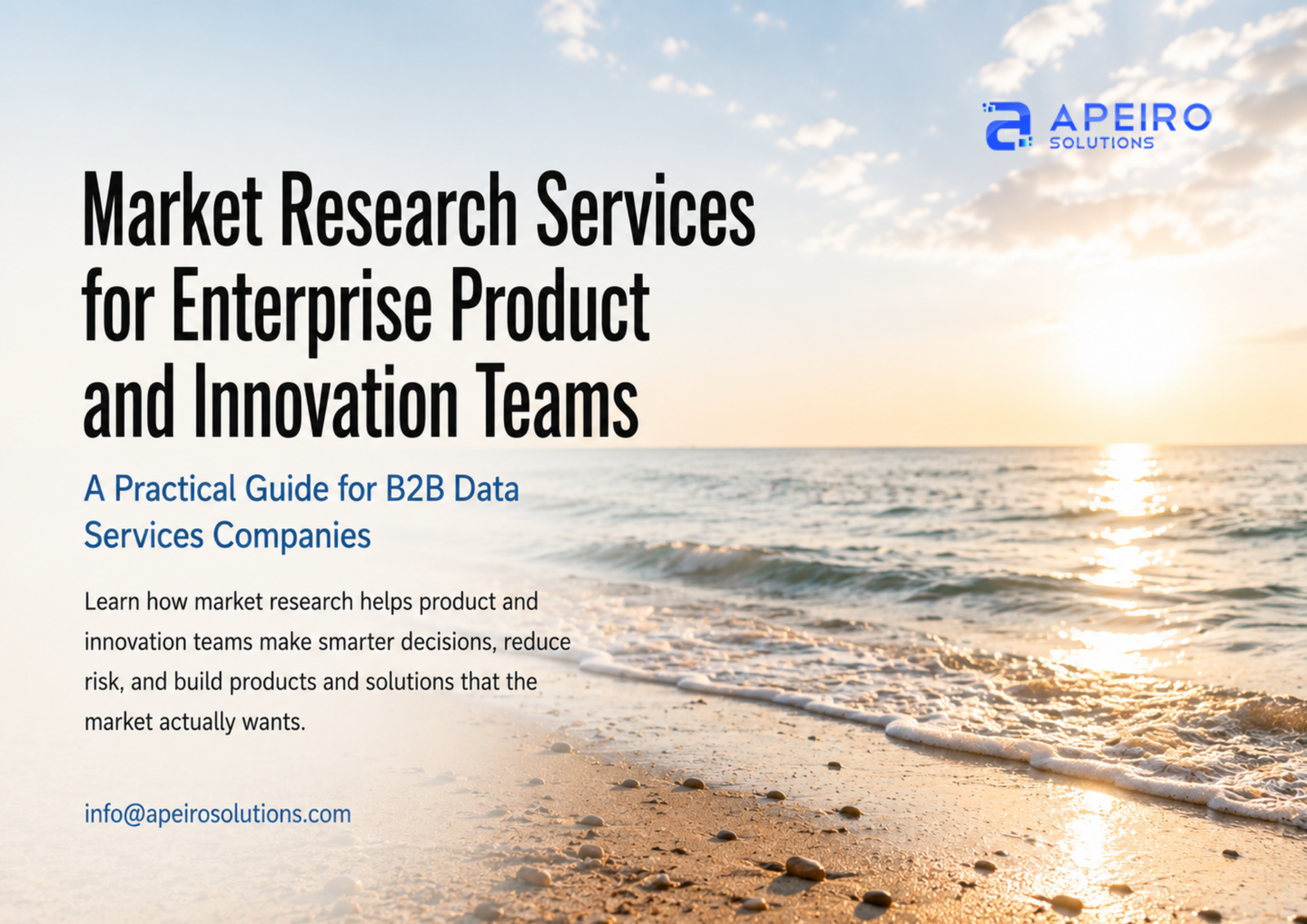 Market Research Services for Enterprise Product and Innovation Teams