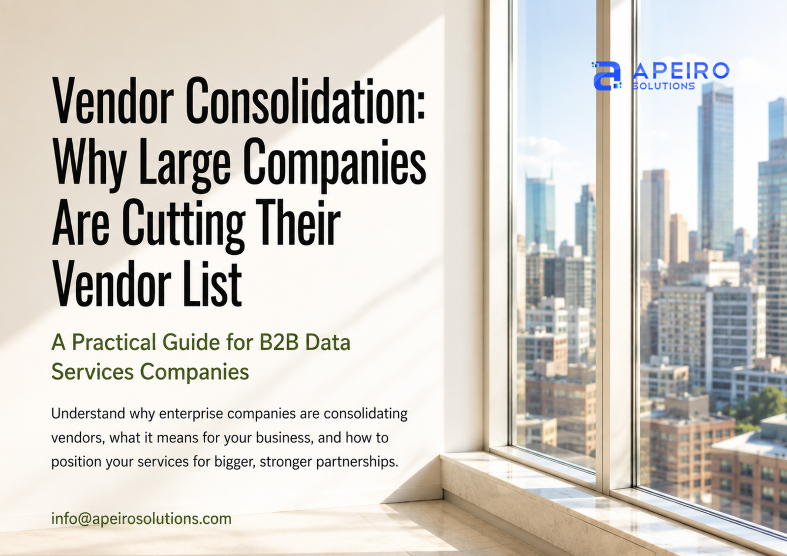 Vendor Consolidation: Why Large Companies Are Cutting Their Vendor List