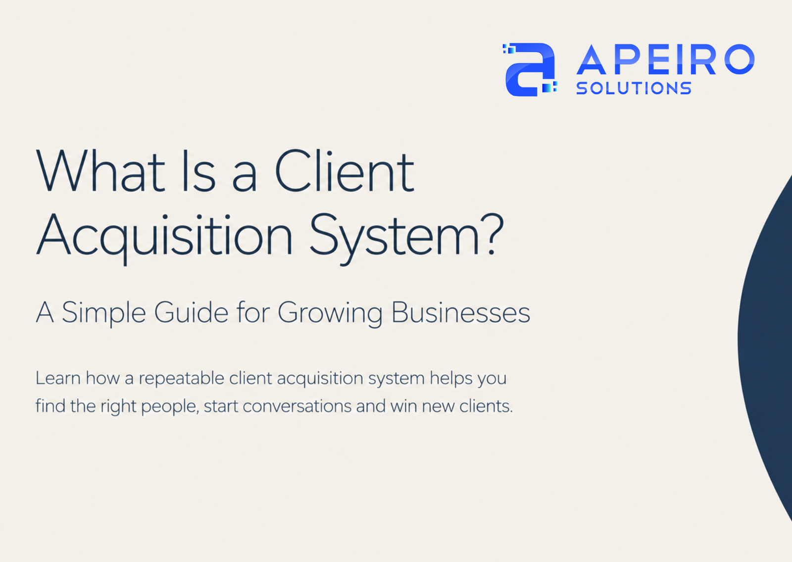 What Is a Client Acquisition System? A Simple Guide for Growing Businesses