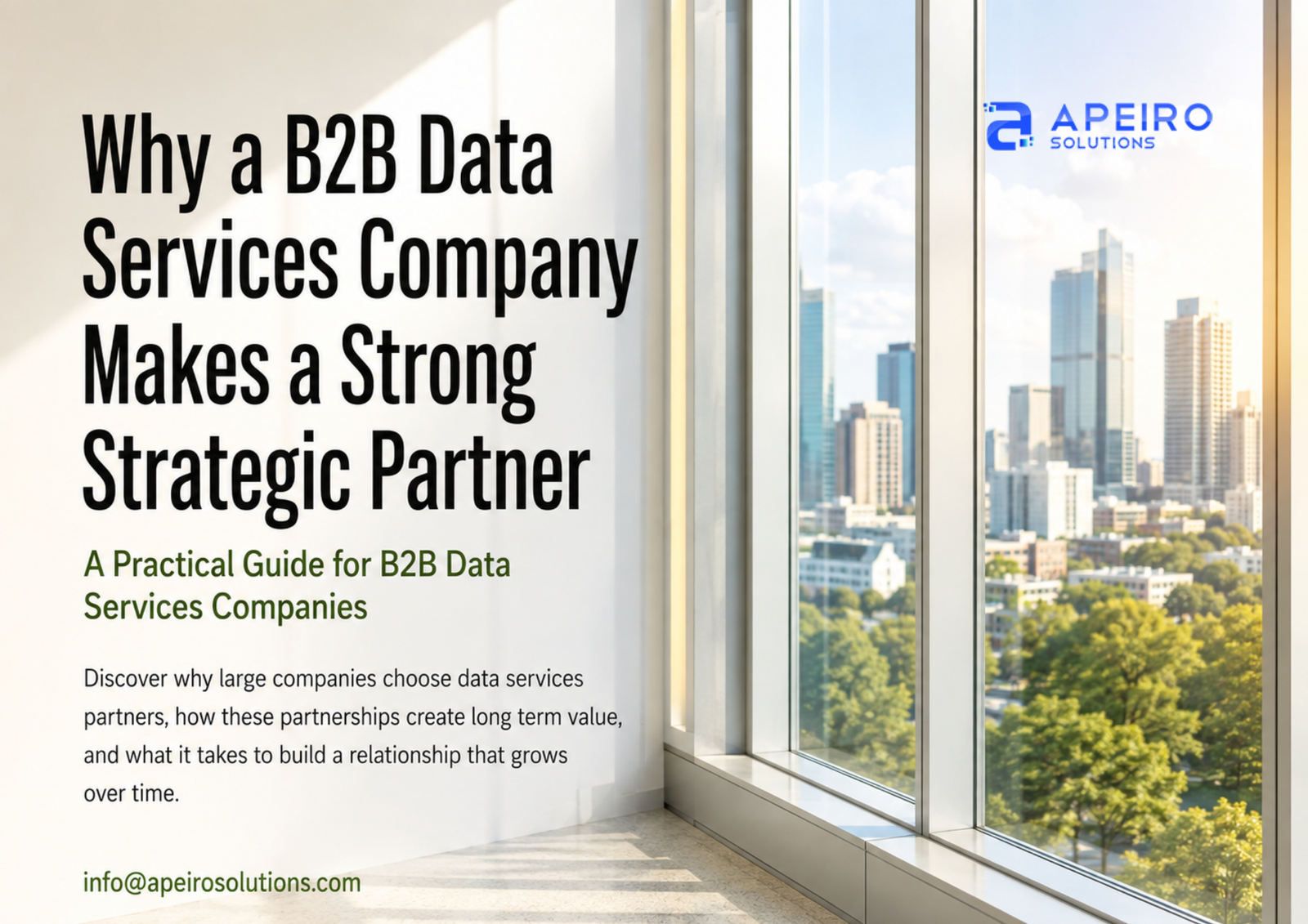 Why a B2B Data Services Company Makes a Strong Strategic Partner
